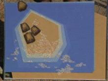 A blue and brown square with a hexagon shaped object

AI-generated content may be incorrect.